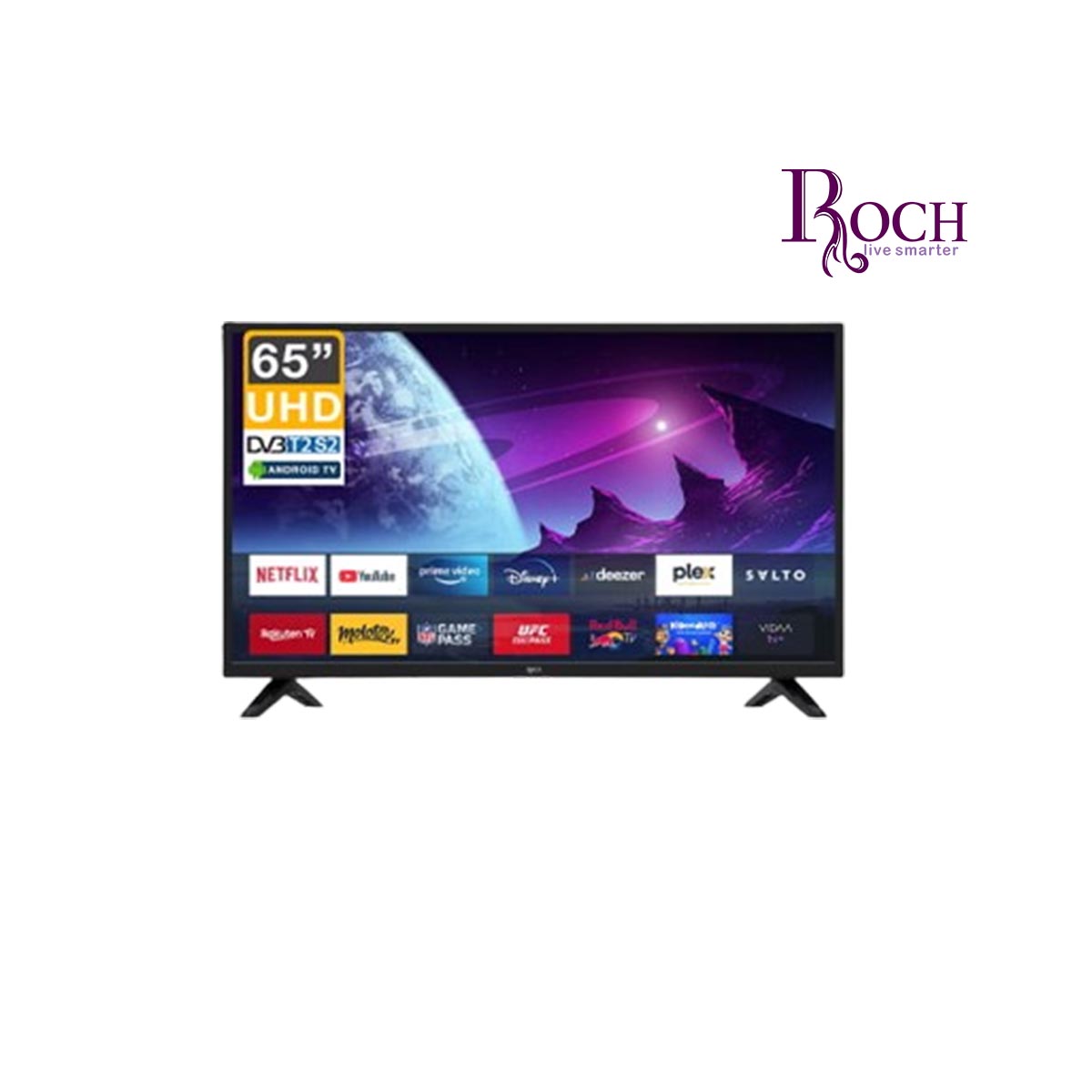 Smart TV Roch 65 pouces + Android (RH-LE65DSA-C)