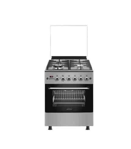 Cuisinière 4 feux ASTECH 60x60 full option ventilo + écran CK64GAZF