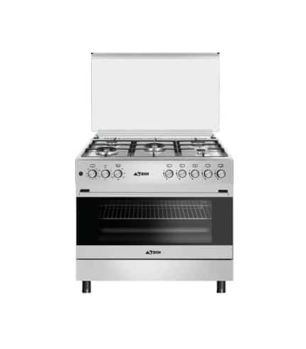 Cuisinière 5 feux ASTECH 90x60 full option ventilé + four électrique CK97MS