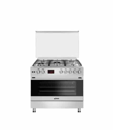 Cuisinière 5 feux ASTECH 90x60 full option ventilo + écran CK96MS