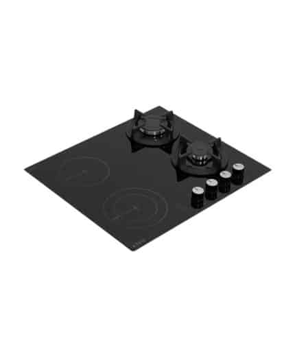 Plaque de cuisson ASTECH gaz et électrique 2x2 feux PL60CG600NO