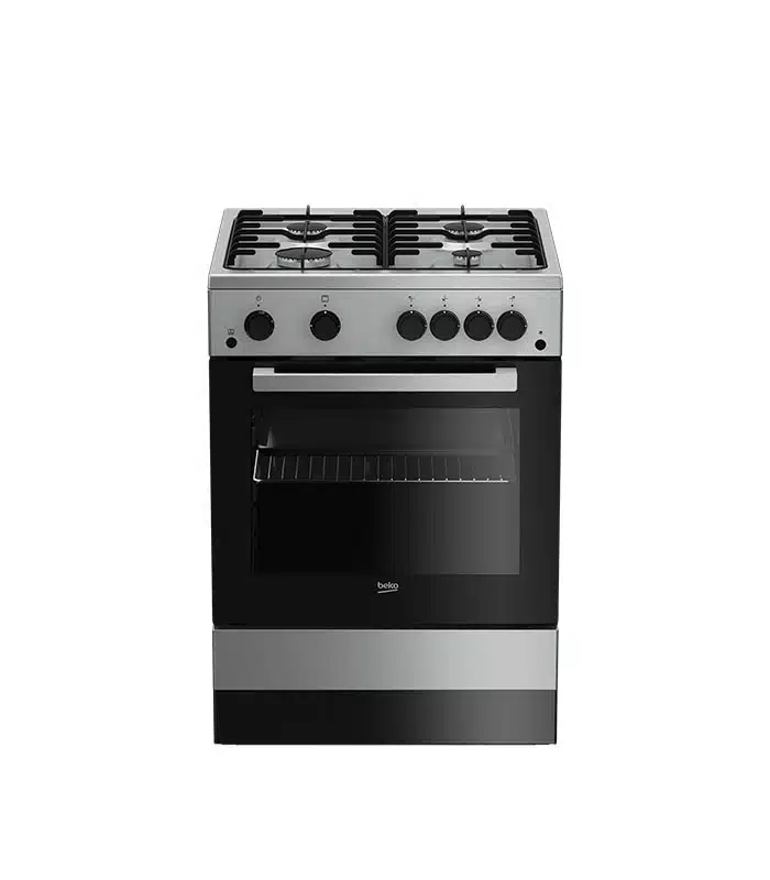 Cuisinière 4 feux à gaz BEKO 60x60 FSGT62110DXO Cuisinière 4 feux à gaz BEKO 60x60 FSGT62110DXO