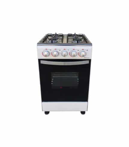 Cuisinière 4 feux à gaz BINATONE en acier inoxydable FGC-501A