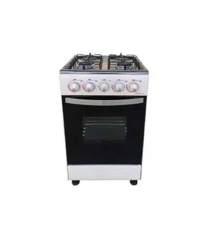 Cuisinière 4 feux à gaz BINATONE en acier inoxydable FGC-501A