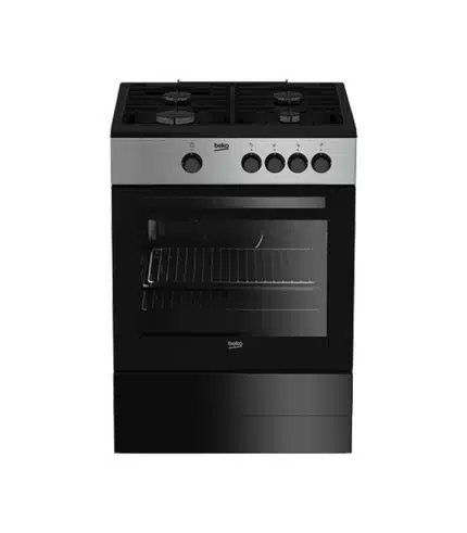 Cuisinière 4 feux à gaz BEKO FSG62000GS