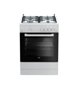 Cuisinière 4 feux à gaz BEKO FSG62010DW