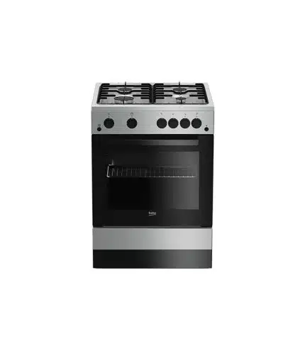 Cuisinière 4 feux à gaz BEKO FSGT62111GS