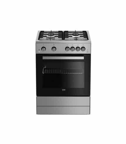 Cuisinière 4 feux à gaz BEKO FSGT62111GXL