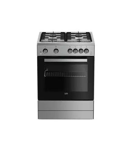 Cuisinière 4 feux à gaz BEKO FSGT62111GXL