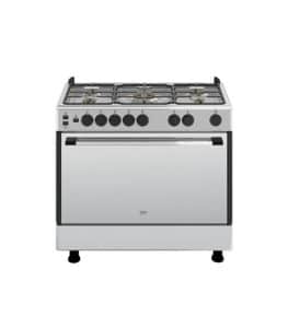 Cuisinière 5 feux (4 gaz 1 wok) BEKO GG15119CXYV