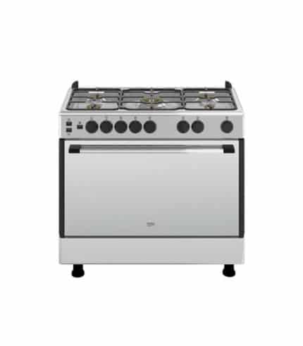 Cuisinière 5 feux (4 gaz 1 wok) BEKO GG15119CXYV