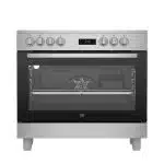Cuisinière 5 feux électrique vitrocéramique BEKO GM17300GX