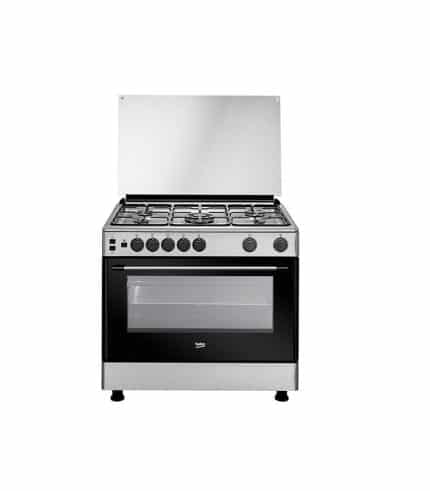 Cuisinière à gaz 5 feux BEKO (4 gaz 1wok) GG15112GX