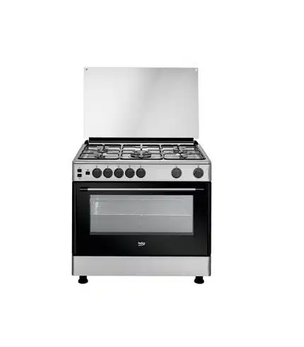 Cuisinière à gaz 5 feux BEKO (4 gaz 1wok) GG15112GX