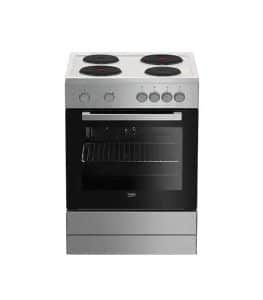 Cuisinière électrique BEKO 4 plaques chauffante et four électrique FSE66000GS