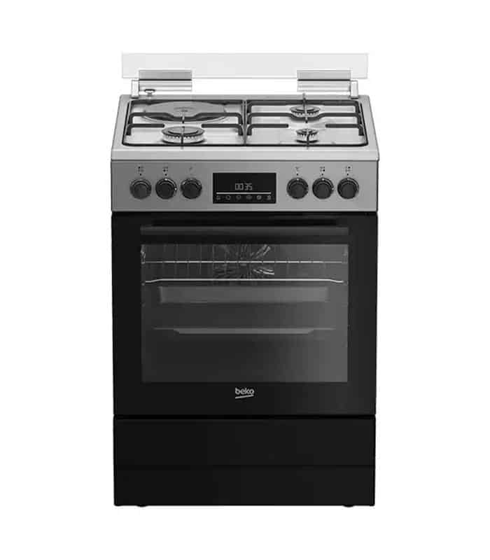 Cuisinière mixte BEKO 3 feux à gaz + 1 plaque électrique FBE63320XDL Cuisinière mixte BEKO 3 feux à gaz + 1 plaque électrique FBE63320XDL