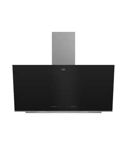 Hotte de cuisine BEKO noir 90 cm incliné BHCA96641BBHS