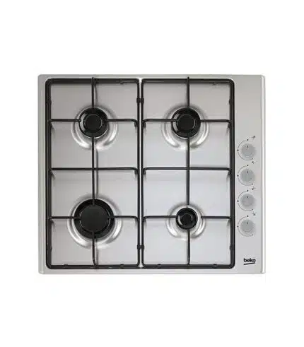 Plaque de cuisson 4 feux à gaz BEKO HIZG64120X