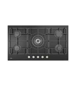 Plaque de cuisson 5 feux à gaz BEKO 90 cm HISW95226SEL