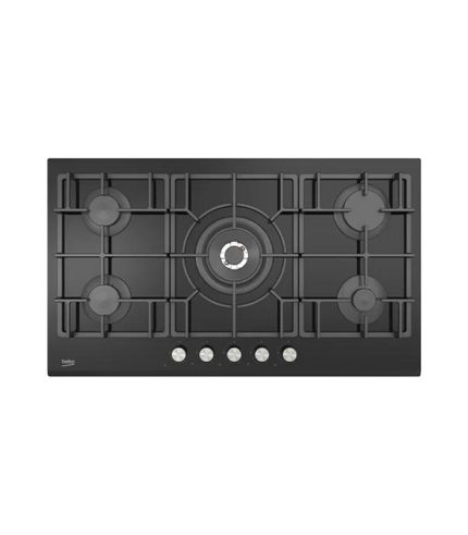 Plaque de cuisson 5 feux à gaz BEKO 90 cm HISW95226SEL
