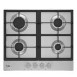 Plaque de cuisson encastrable BEKO à gaz 60cm HIAG64225SX