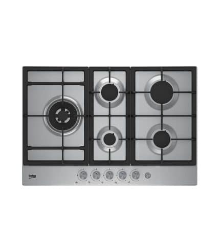 Plaque de cuisson encastrable BEKO à gaz 75cm HIAL75235 SX