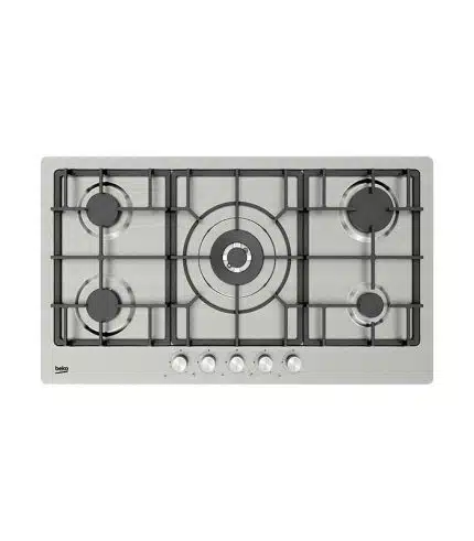 Plaque de cuisson encastrable BEKO à gaz 90cm HIMW95226SXEL