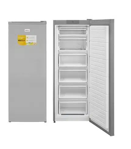 Congélateur vertical ELACTRON 250 litres 6 tiroirs inox gris EL-128CV6DW