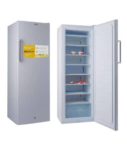 Congélateur vertical ELACTRON 250 litres 9 tiroirs inox gris EL-230C