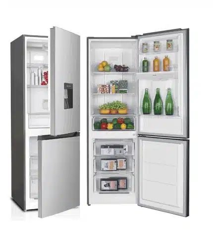 Réfrigérateur combiné ELACTRON 320 litres no frost avec fontaine inox gris EL-72CBNX