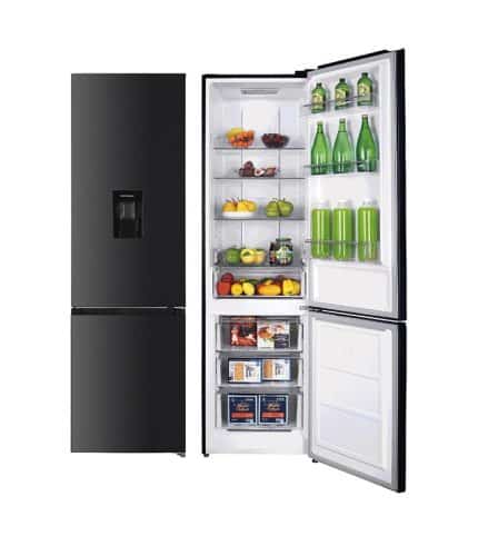 Réfrigérateur combiné ELACTRON 326 litres defrost inox noir EL-54CBNWDX