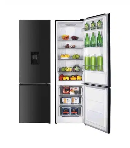 Réfrigérateur combiné ELACTRON 326 litres defrost inox noir EL-54CBNWDX