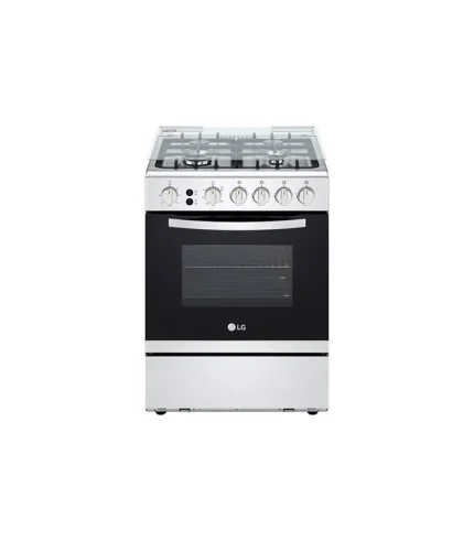 Cuisinière à gaz 4 Feux LG 60 cm Sécurité totale Système de chauffage combiné Rôtissoire FA211RMA