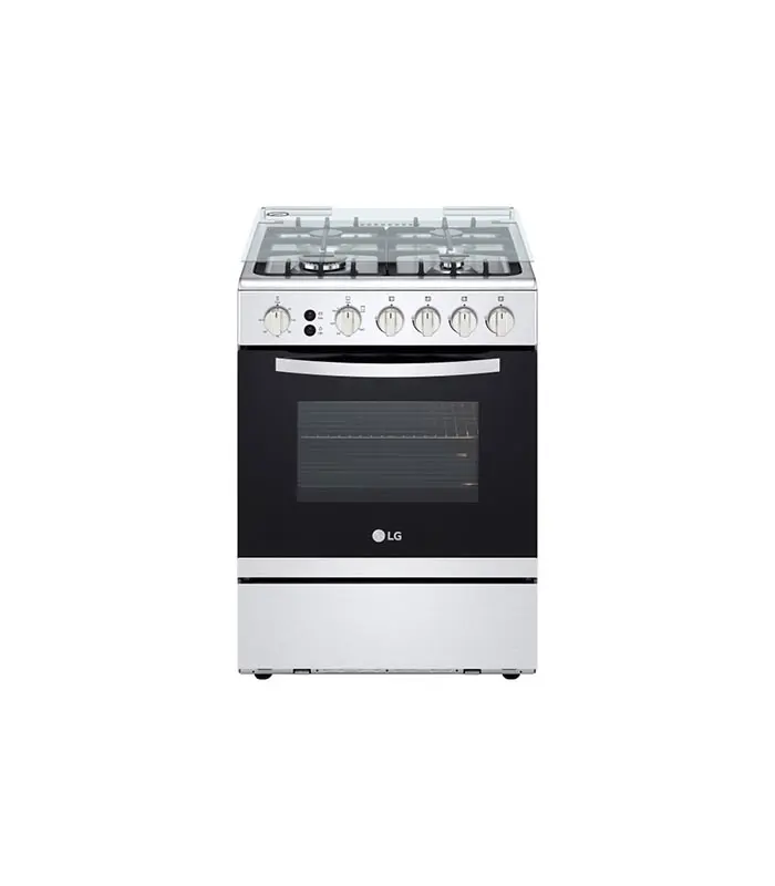 Cuisinière à gaz 4 Feux LG 60 cm Sécurité totale Système de chauffage combiné Rôtissoire FA211RMA