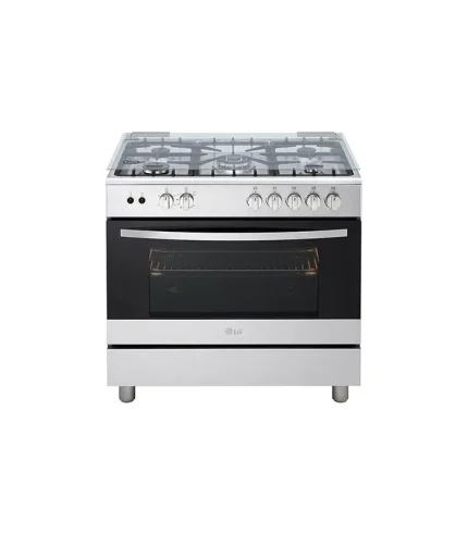 Cuisinière à gaz 5 Feux LG 90cm Sécurité totale Système de chauffage combiné Rôtissoire FA415RMA